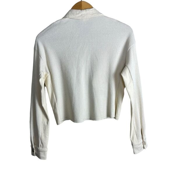 Mystree Waffle Knit Cropped Jacket Small EUC - Picture 4 of 6